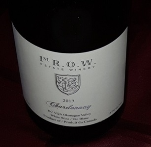 1St R.O.W. Estate Winery   Chardonnay 2017